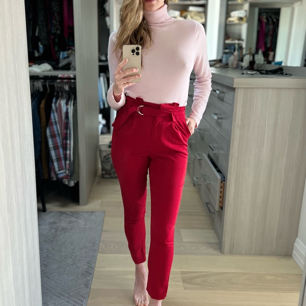 NOT FOR SALE - Red high waisted pants